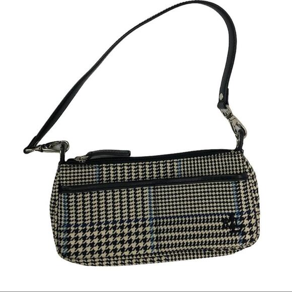 Ralph Lauren Monogram Houndstooth Canvas Mini Bag - Picture 7 of 16